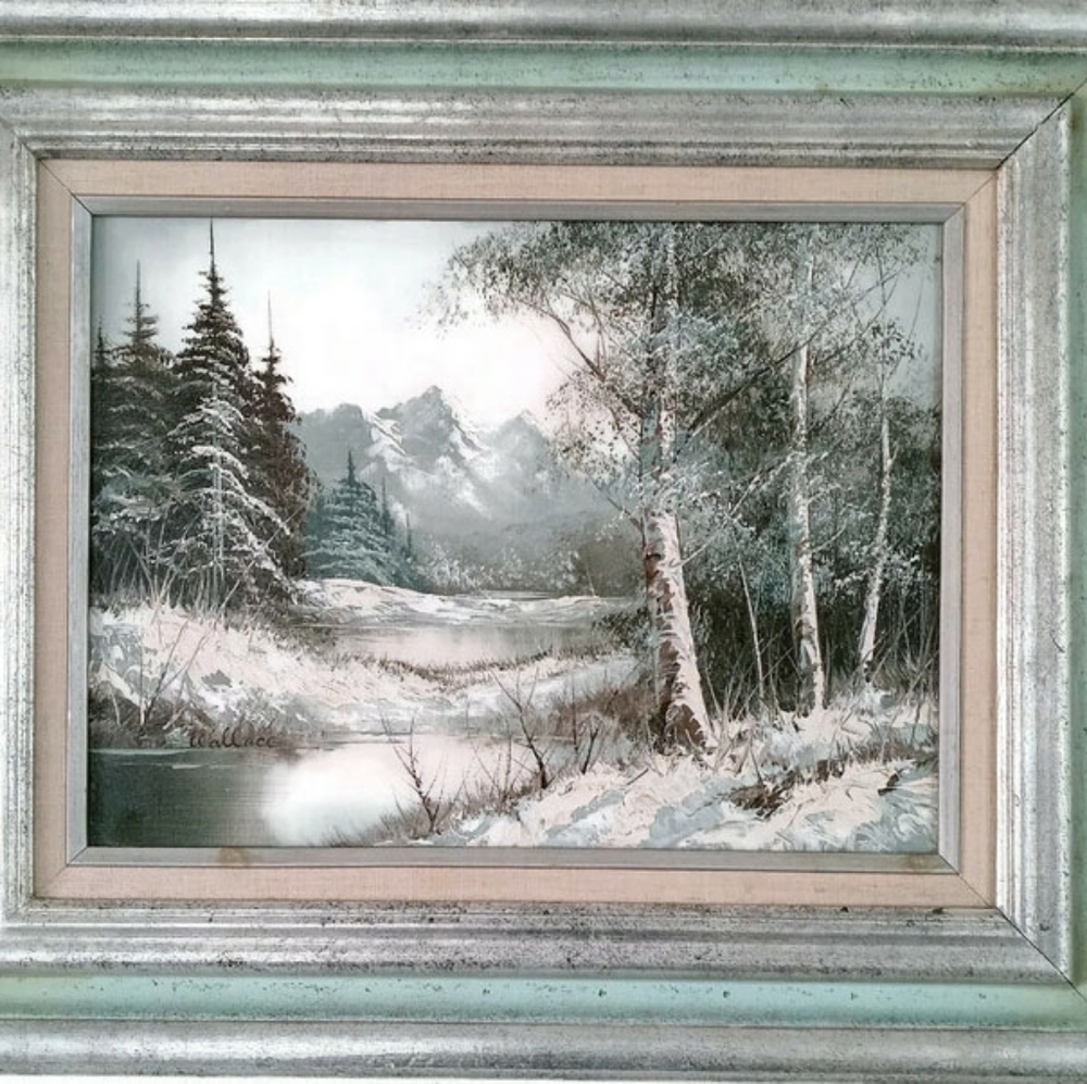 Amazing Winter Scape Oil Painting